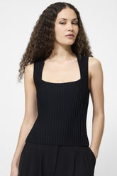 FRENCH CONNECTION OTTOMAN CRINKLE SLEEVELESS TOP